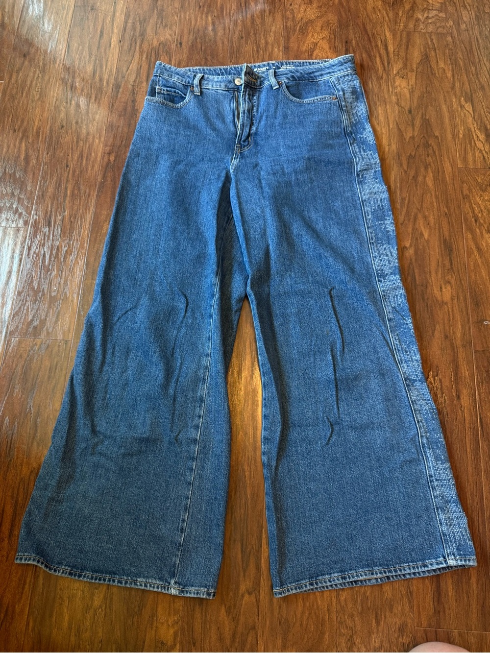 Extra High Rise Super Wide Leg Women's Jeans - Blue
